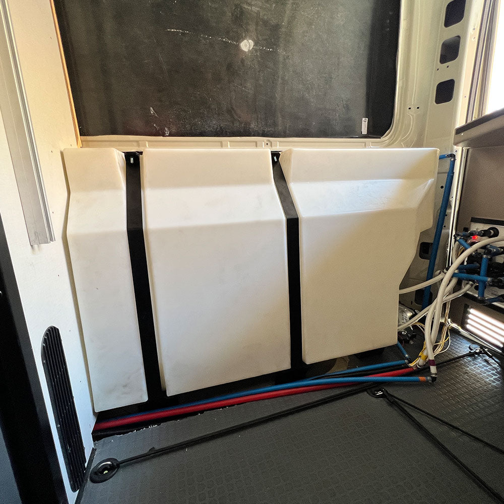 S&B 35 Gallon Replacement Water Tank for the 21-23 Winnebago Revel Passenger Side Interior