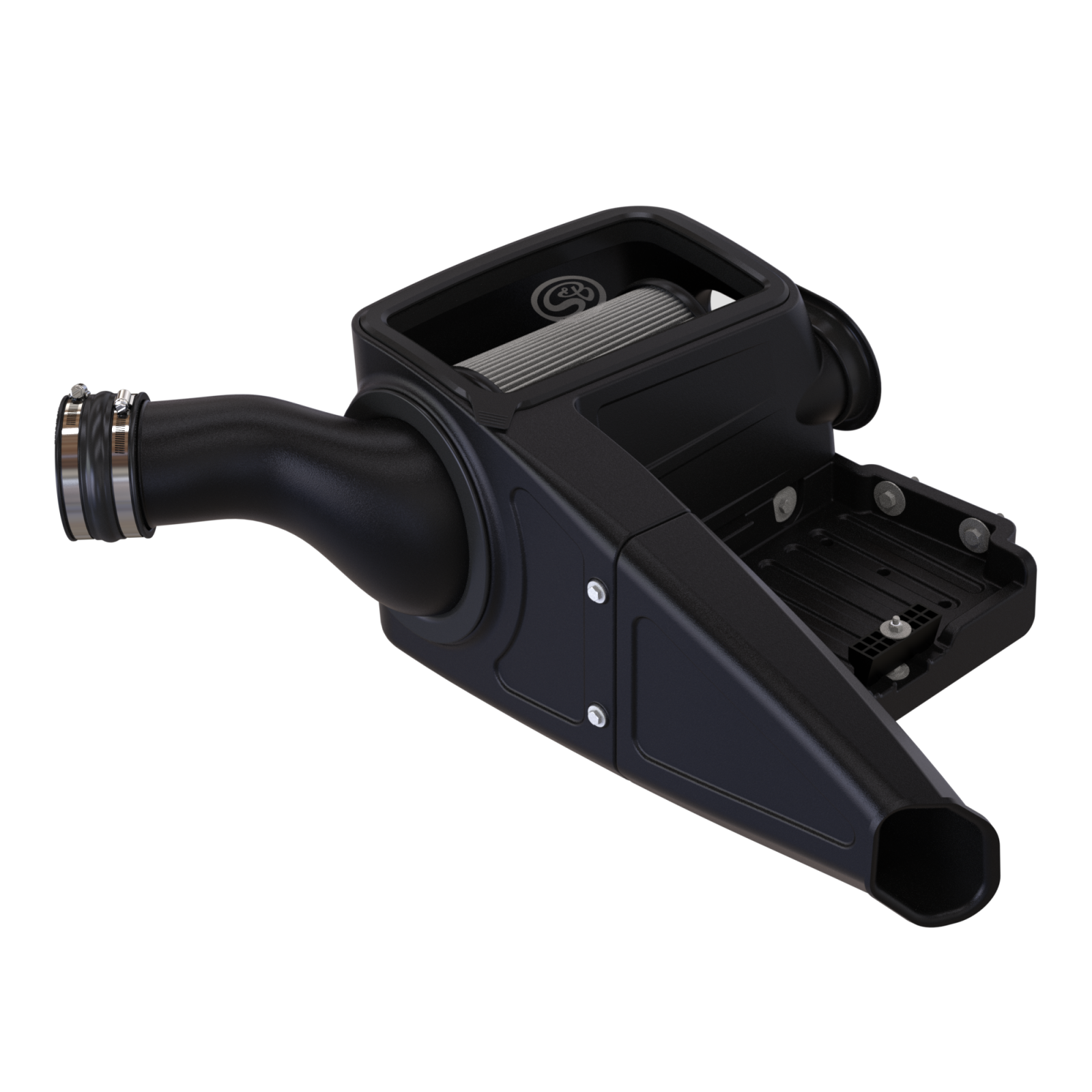 Cold Air Intake For 98-03 Ford F250 F350 F450 F550 V8-7.3L Powerstroke Dry Extendable White S&B