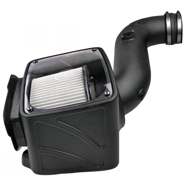 Cold Air Intake For 06-07 Chevrolet Silverado GMC Sierra V8-6.6L LLY-LBZ Duramax Dry Extendable White S&B