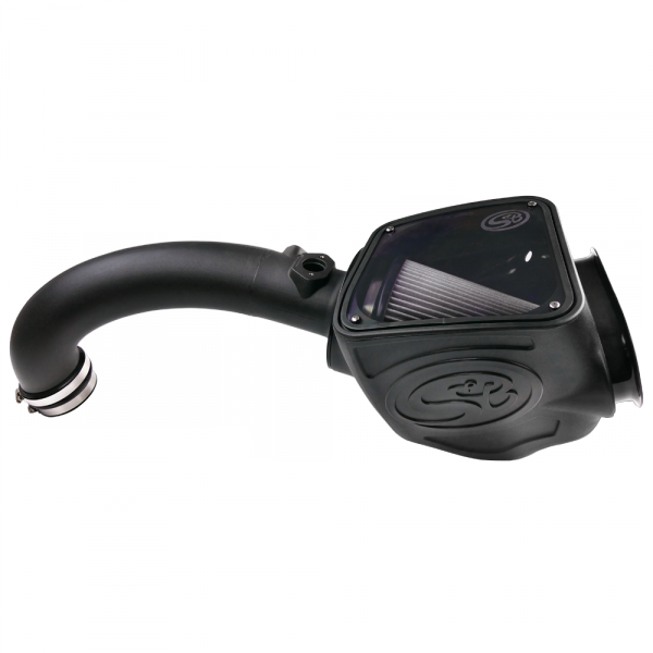 Cold Air Intake For 16-18 Nissan Titan, V8-5.0L Cummins Dry Dry Extendable White S&B