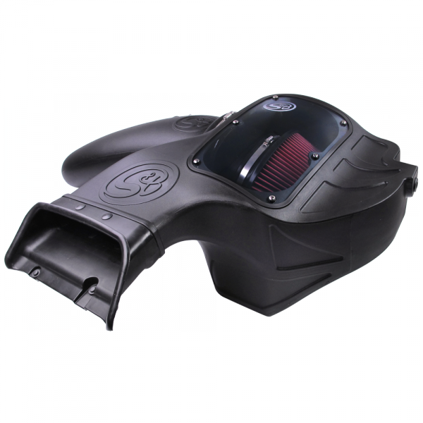 Cold Air Intake For 15-17 Ford F150 V8-5.0L Oiled Cotton Cleanable Red S&B