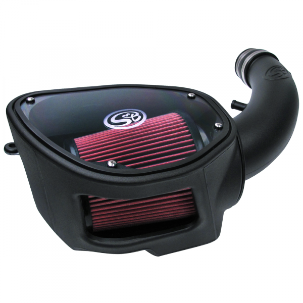 Cold Air Intake For 07-11 Jeep Wrangler JK V6-3.8L Oiled Cotton Cleanable Red S&B