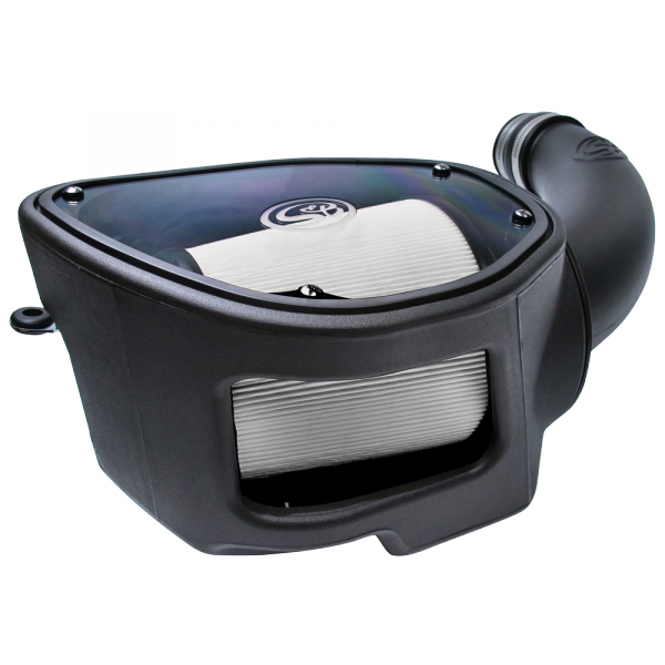 Cold Air Intake For 07-11 Jeep Wrangler JK V6-3.8L Dry Dry Extendable White S&B