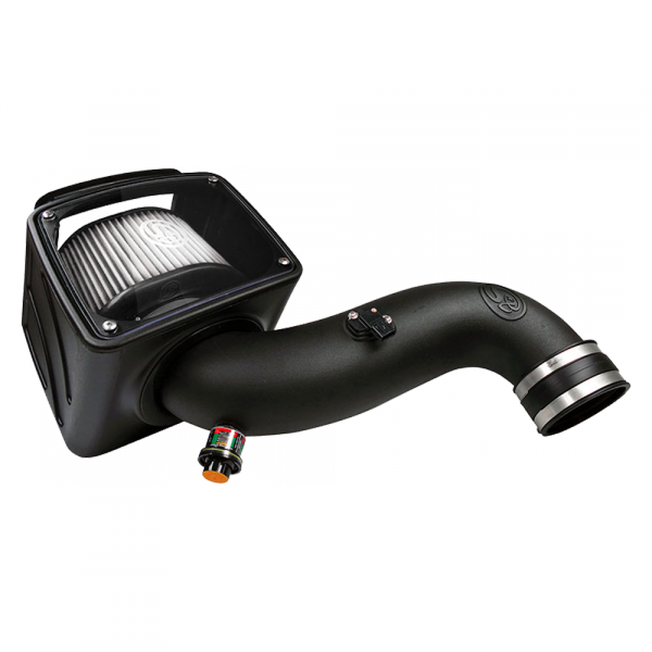 Cold Air Intake For 07-10 Chevrolet Silverado GMC Sierra V8-6.6L LMM Duramax Dry Extendable White S&B