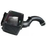 Cold Air Intake For 04-05 Chevrolet Silverado GMC Sierra V8-6.6L LLY Duramax Dry Extendable White S&B