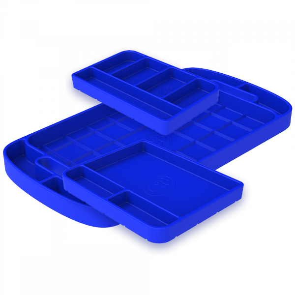 Tool Tray Silicone 3 Piece Set Color Blue S&B