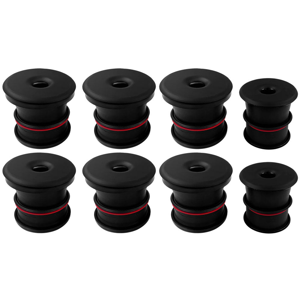 Silicone Body Mount Kit For 99-03 Ford F-250/F-350/F-450/F-550, 5.4L, 6.8L, 7.3L Crew Cab 8 Pc S&B