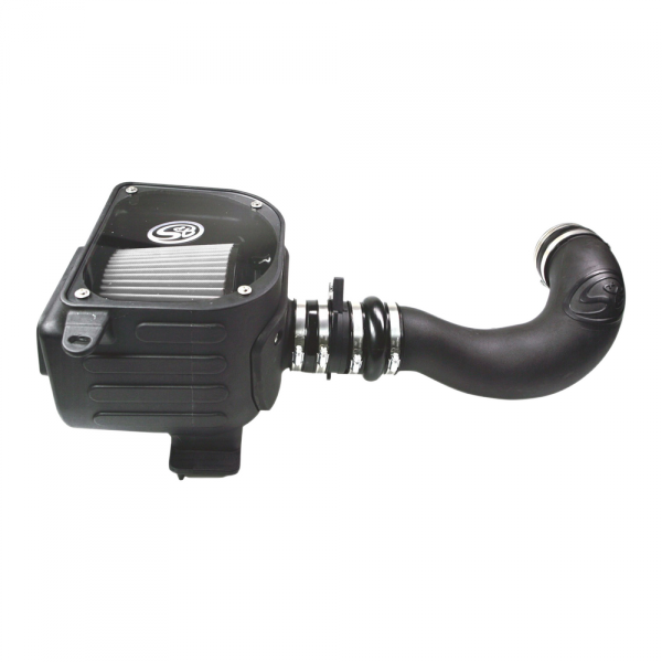 Cold Air Intake For 07-08 GMC Sierra 4.8L, 5.3L, 6.0L Dry Dry Extendable White S&B