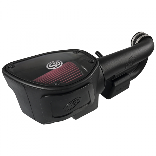 Cold Air Intake For 12-18 Jeep Wrangler JK V6-3.6L Oiled Cotton Cleanable Red S&B