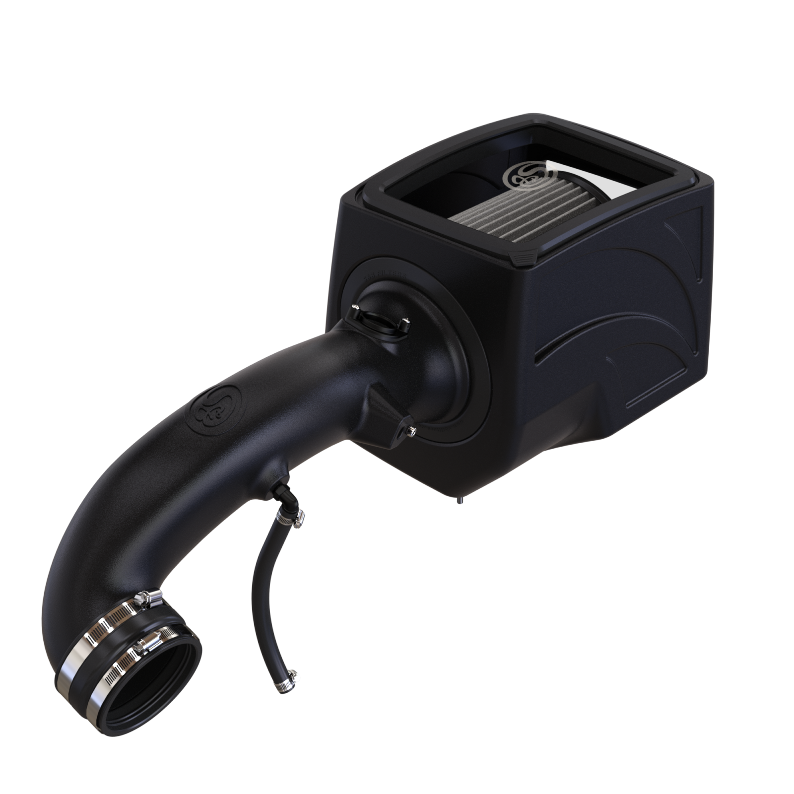 Cold Air Intake For 09-13 Chevrolet Silverado/ Sierra 2500 3500 6.0L Dry Extendable White S&B