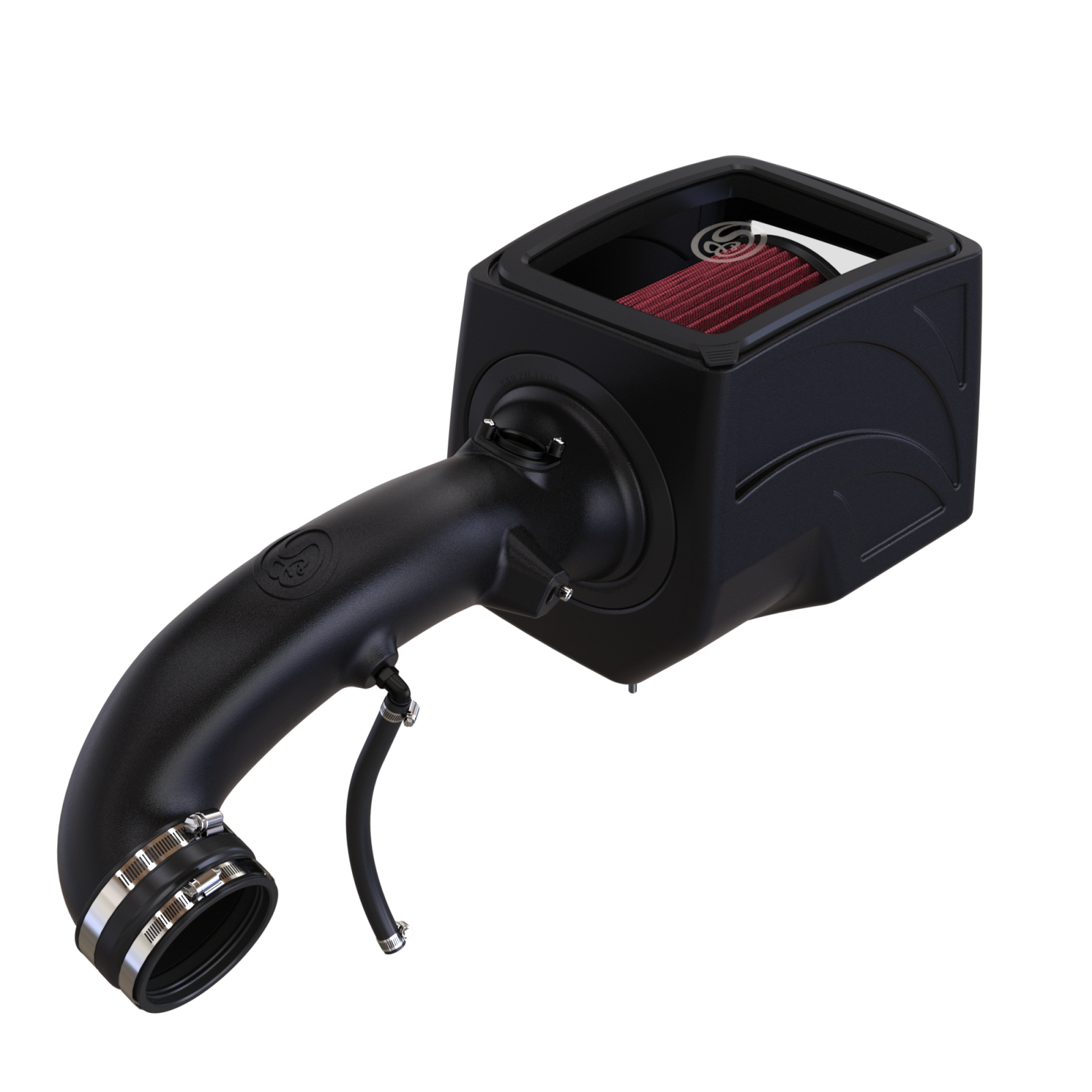 Cold Air Intake For 09-13 Chevrolet Silverado/ Sierra 2500 / 3500 6.0L Cotton Cleanable Red S&B