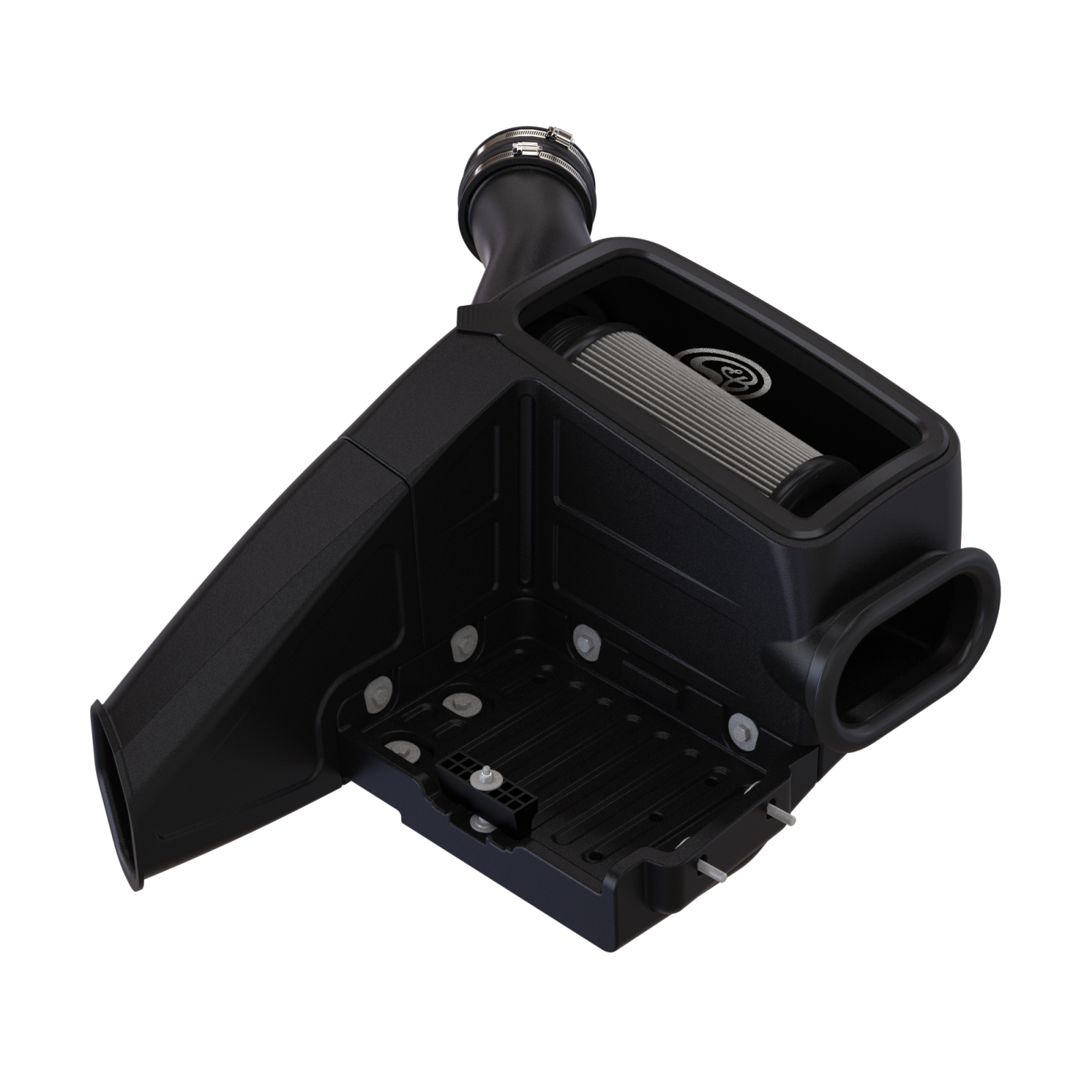 Cold Air Intake For 98-03 Ford F250 F350 F450 F550 V8-7.3L Powerstroke Dry Extendable White S&B