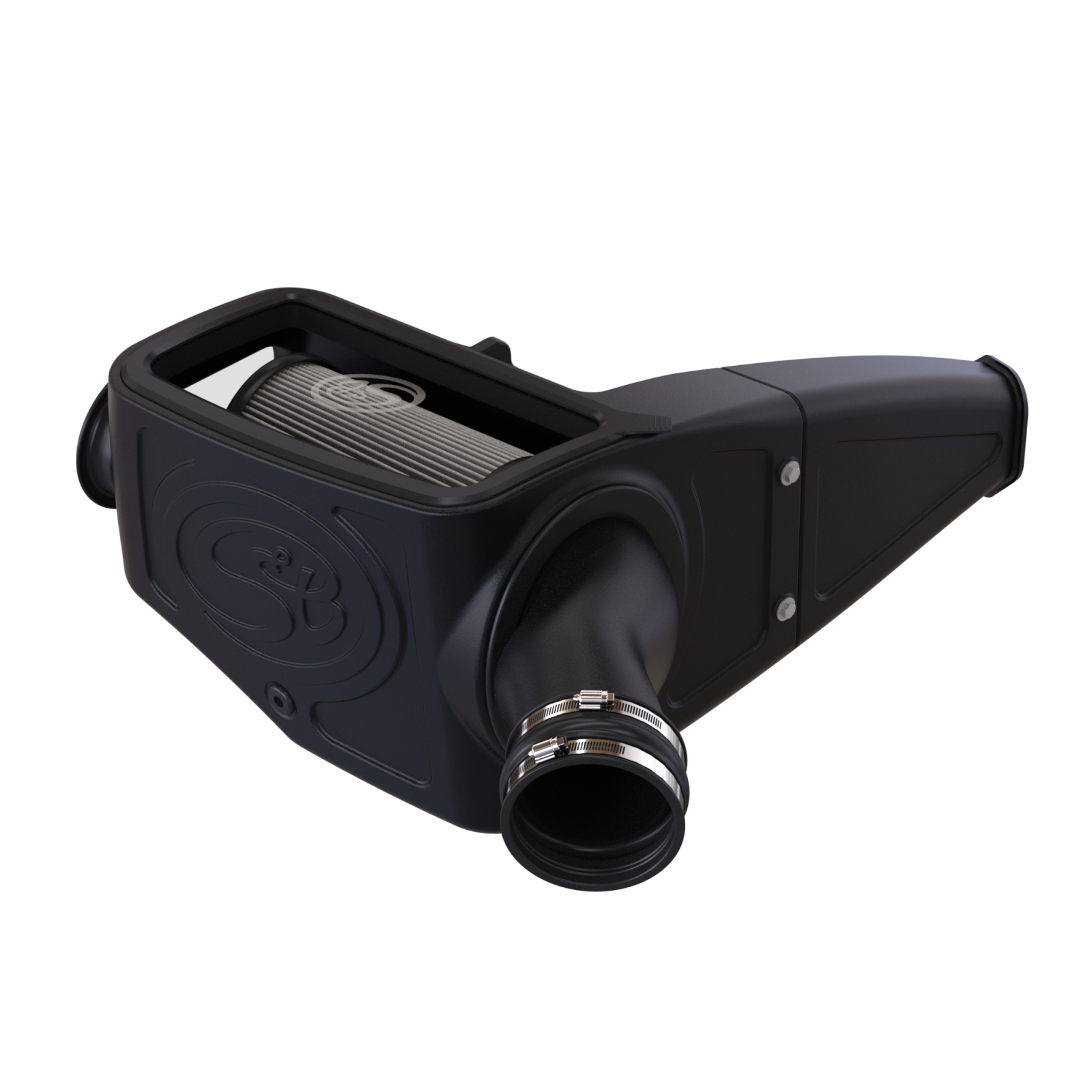 Cold Air Intake For 98-03 Ford F250 F350 F450 F550 V8-7.3L Powerstroke Dry Extendable White S&B