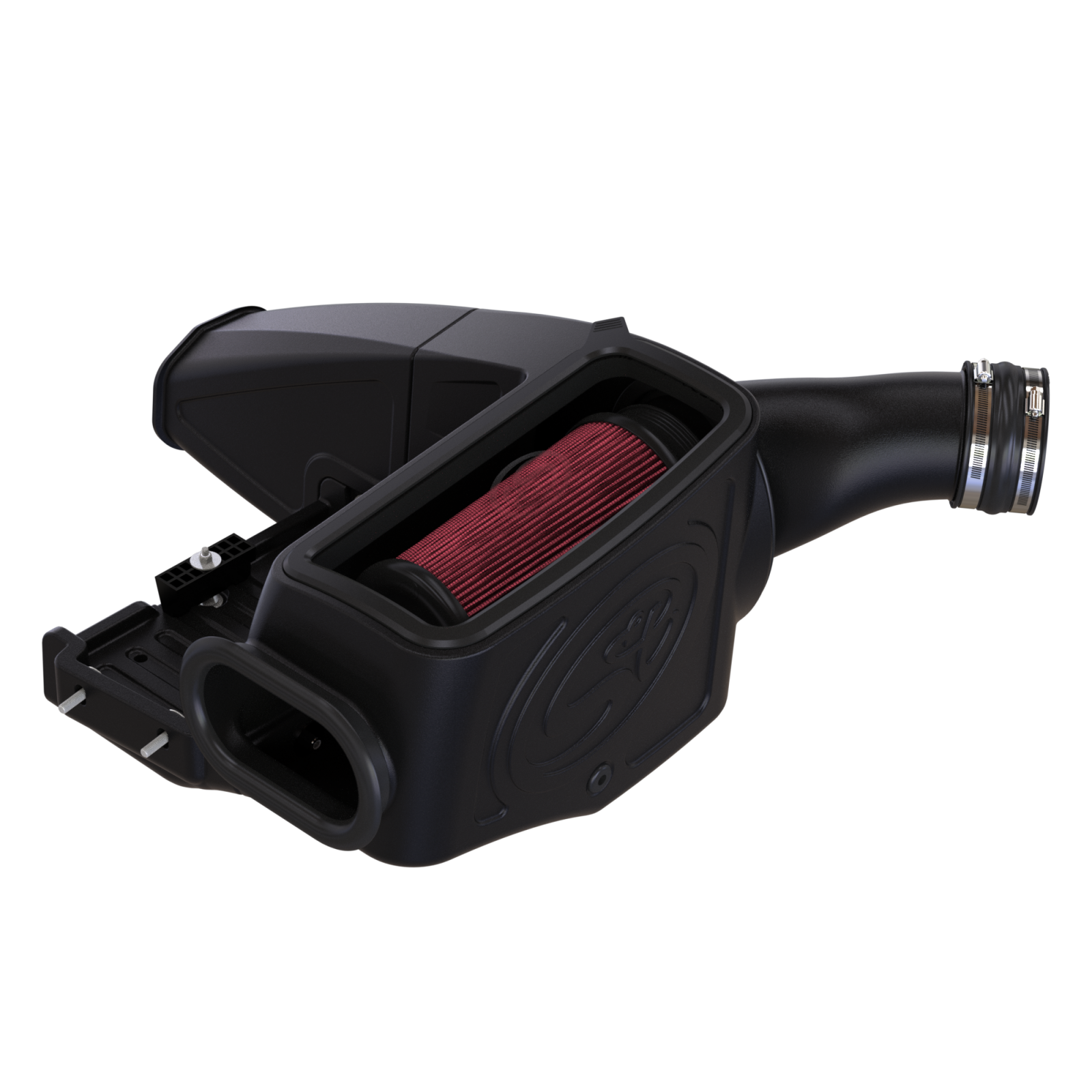 Cold Air Intake For 98-03 Ford F250 F350 F450 F550 V8-7.3L Powerstroke Cotton Cleanable Red S&B