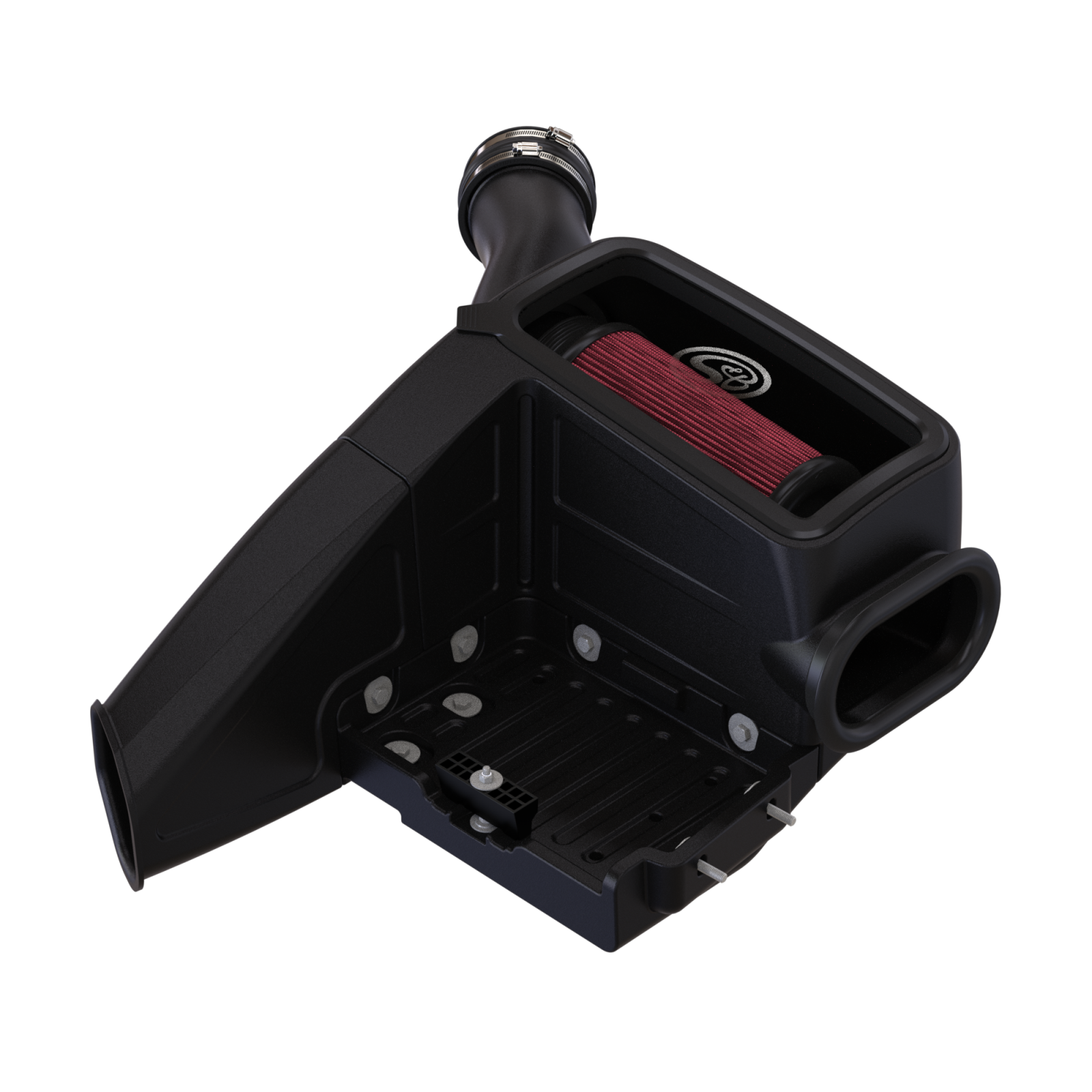 Cold Air Intake For 98-03 Ford F250 F350 F450 F550 V8-7.3L Powerstroke Cotton Cleanable Red S&B