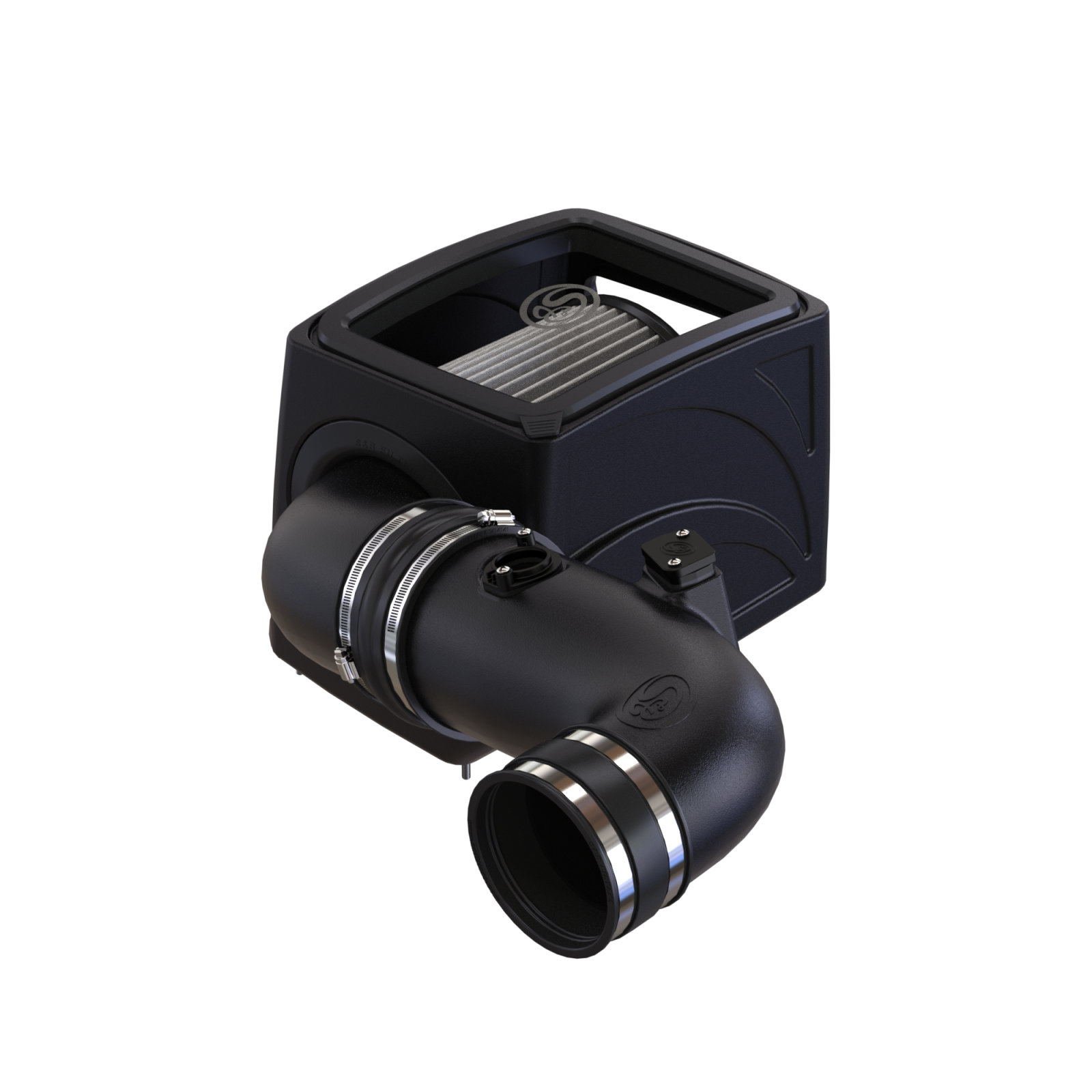 Cold Air Intake For 11-16 Chevrolet Silverado GMC Sierra V8-6.6L LML Duramax Dry Extendable White S&B