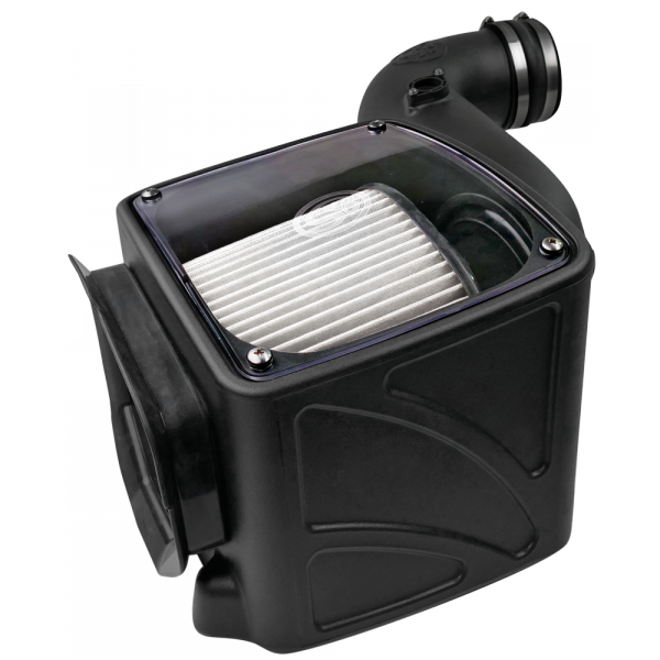 Cold Air Intake For 06-07 Chevrolet Silverado GMC Sierra V8-6.6L LLY-LBZ Duramax Dry Extendable White S&B