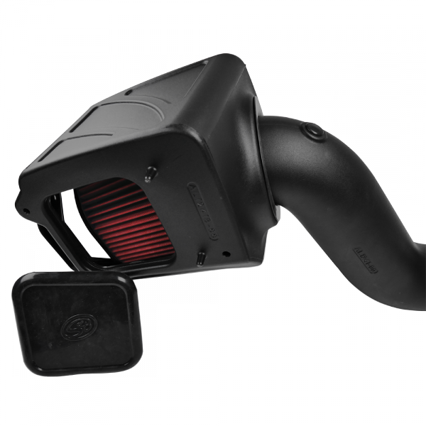 Cold Air Intake For 06-07 Chevrolet Silverado GMC Sierra V8-6.6L LLY-LBZ Duramax Cotton Cleanable Red S&B