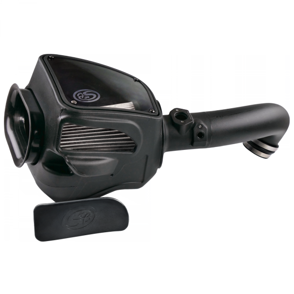 Cold Air Intake For 16-18 Nissan Titan, V8-5.0L Cummins Dry Dry Extendable White S&B
