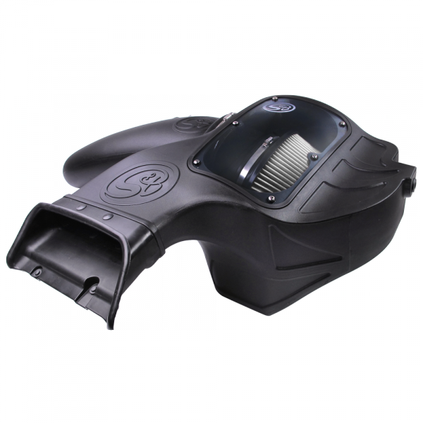 Cold Air Intake For 15-17 Ford F150 V8-5.0L Dry Dry Extendable White S&B