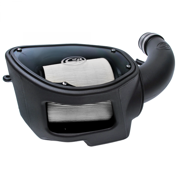 Cold Air Intake For 07-11 Jeep Wrangler JK V6-3.8L Dry Dry Extendable White S&B