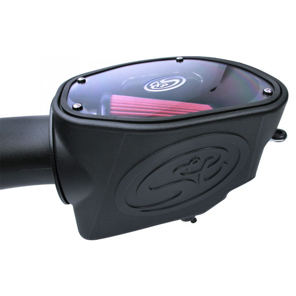 Cold Air Intake For 07-11 Jeep Wrangler JK V6-3.8L Oiled Cotton Cleanable Red S&B