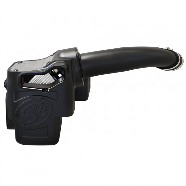 Cold Air Intake For 17-19 Ford F250 F350 V8-6.7L Powerstroke Dry Extendable White S&B