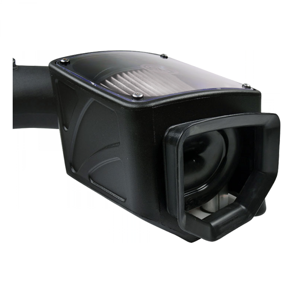 Cold Air Intake For 07-10 Chevrolet Silverado GMC Sierra V8-6.6L LMM Duramax Dry Extendable White S&B