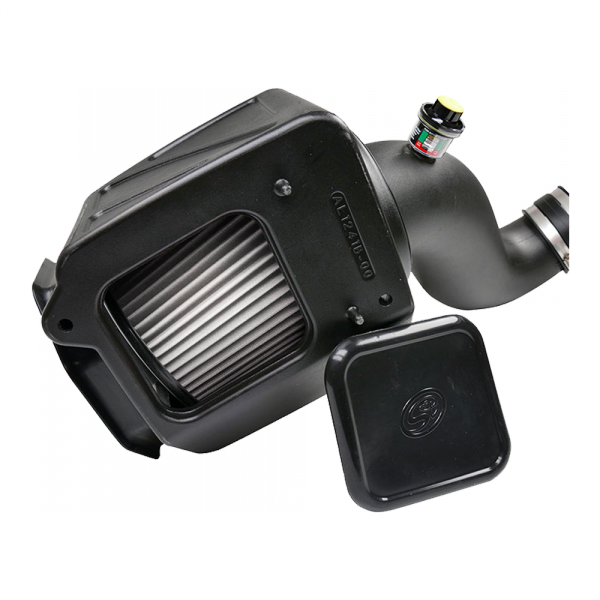 Cold Air Intake For 07-10 Chevrolet Silverado GMC Sierra V8-6.6L LMM Duramax Dry Extendable White S&B