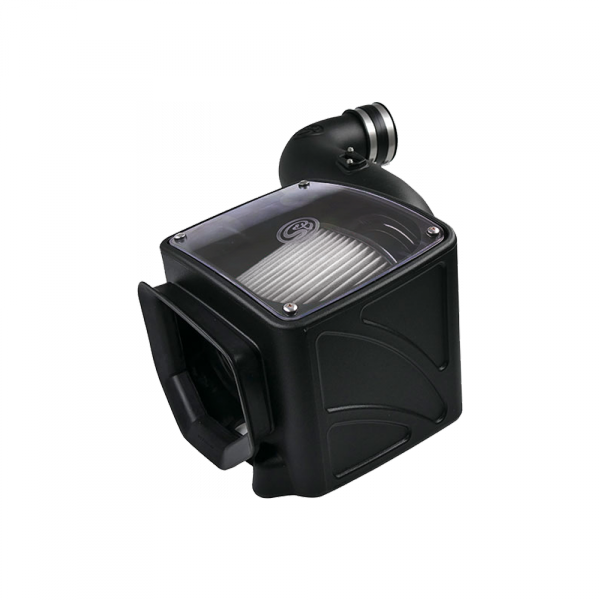 Cold Air Intake For 07-10 Chevrolet Silverado GMC Sierra V8-6.6L LMM Duramax Dry Extendable White S&B