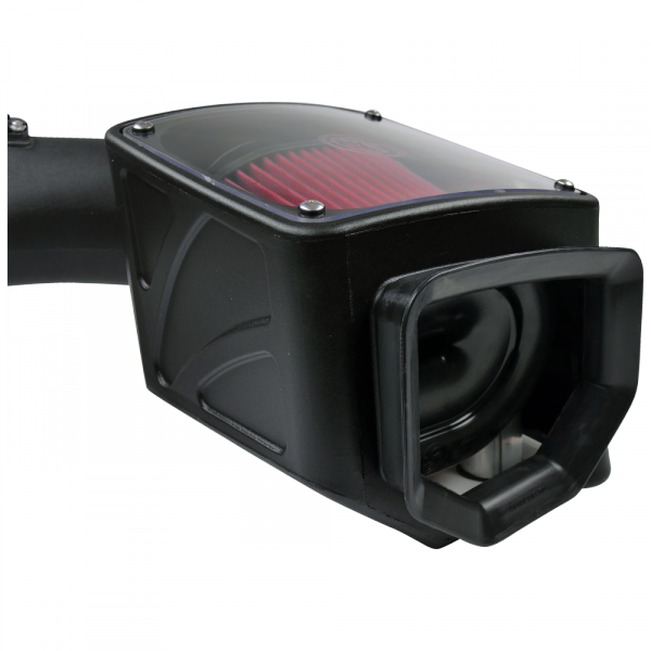 Cold Air Intake For 07-10 Chevrolet Silverado GMC Sierra V8-6.6L LMM Duramax Cotton Cleanable Red S&B