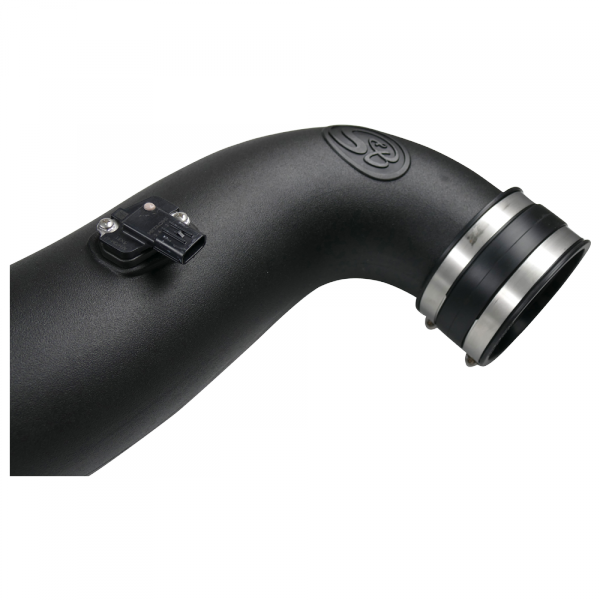 Cold Air Intake For 07-10 Chevrolet Silverado GMC Sierra V8-6.6L LMM Duramax Cotton Cleanable Red S&B