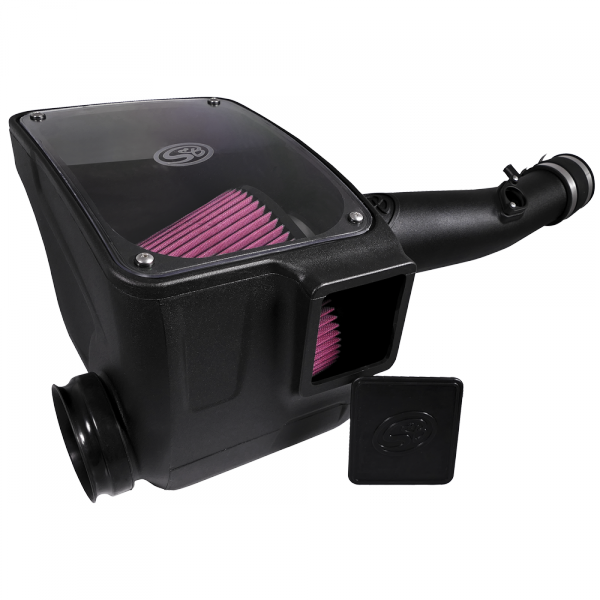 Cold Air Intake For 16-18 Toyota Tacoma 3.5L Oiled Cotton Cleanable Red S&B