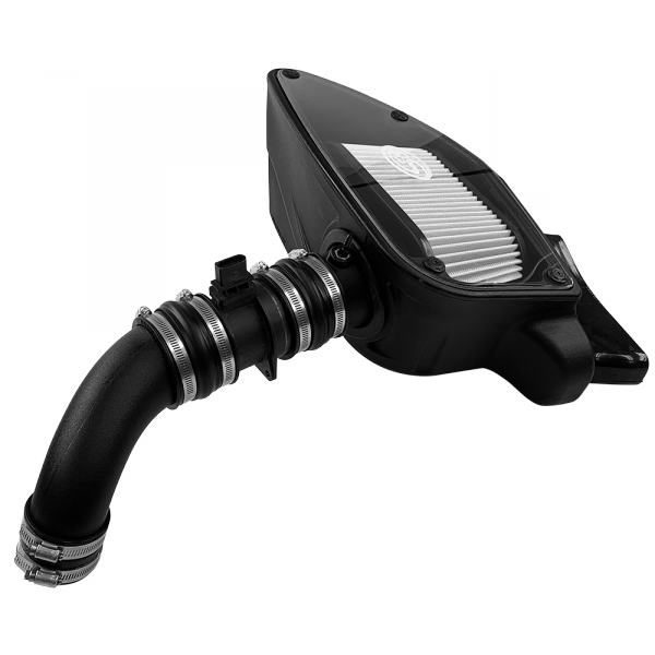 Cold Air Intake For 10-14 VW 2.0L TDI , 2015 VW Jetta 2.0L TDI Dry Extendable White S&B
