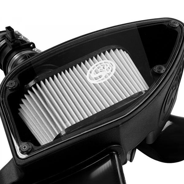 Cold Air Intake For 10-14 VW 2.0L TDI , 2015 VW Jetta 2.0L TDI Dry Extendable White S&B