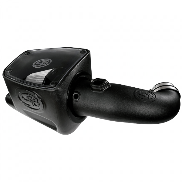 Cold Air Intake For 08-10 Ford F250 F350 V8-6.4L Powerstroke Dry Extendable White S&B