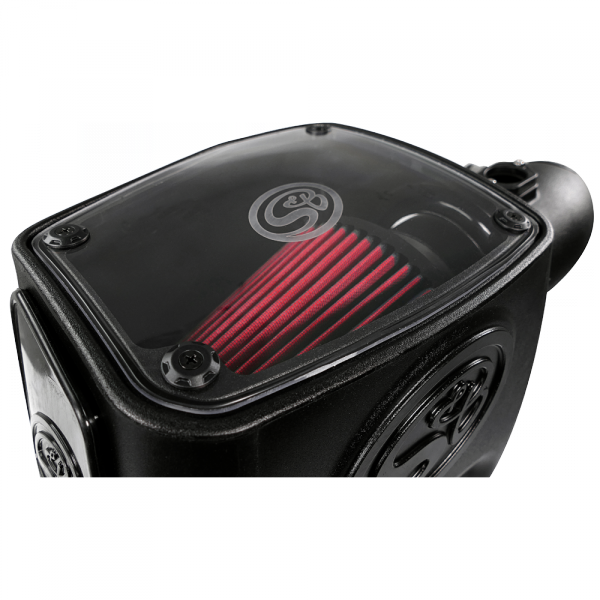 Cold Air Intake For 08-10 Ford F250 F350 V8-6.4L Powerstroke Cotton Cleanable Red S&B