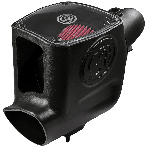 Cold Air Intake For 08-10 Ford F250 F350 V8-6.4L Powerstroke Cotton Cleanable Red S&B