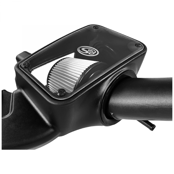 Cold Air Intake For 09-18 Dodge Ram 1500/ 2500/ 3500 Hemi V8-5.7L Dry Extendable White S&B