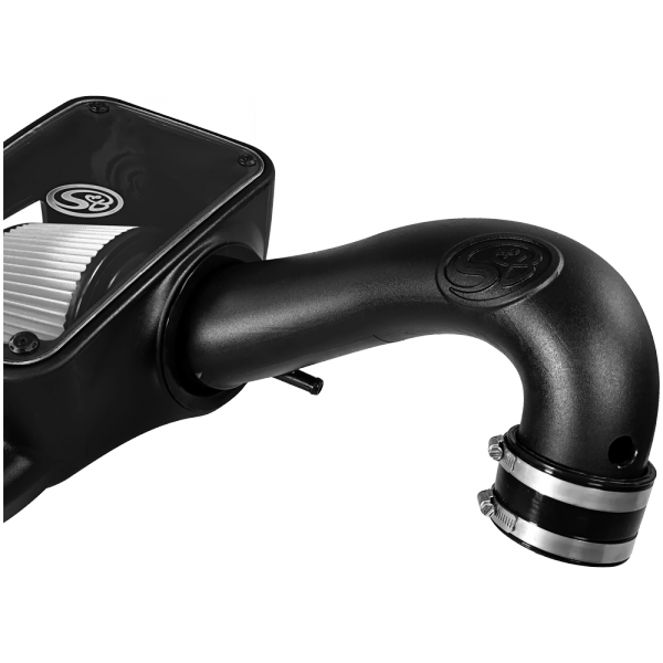 Cold Air Intake For 09-18 Dodge Ram 1500/ 2500/ 3500 Hemi V8-5.7L Dry Extendable White S&B