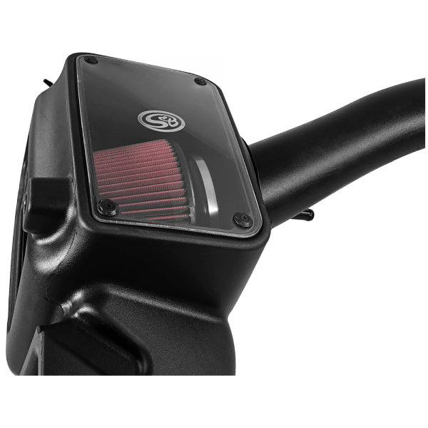 Cold Air Intake For 09-18 Dodge Ram 1500/ 2500/ 3500 Hemi V8-5.7L Cotton Cleanable Red S&B
