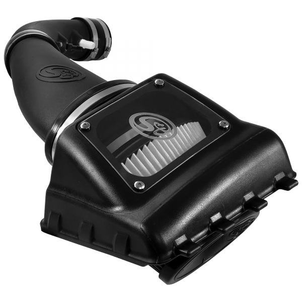 Cold Air Intake For 11-16 Ford F250, F350 V8-6.2L Dry Dry Extendable White S&B