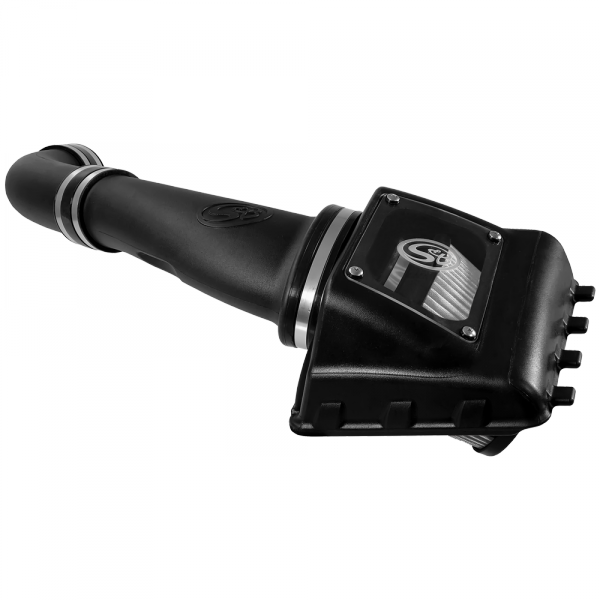 Cold Air Intake For 11-16 Ford F250, F350 V8-6.2L Dry Dry Extendable White S&B