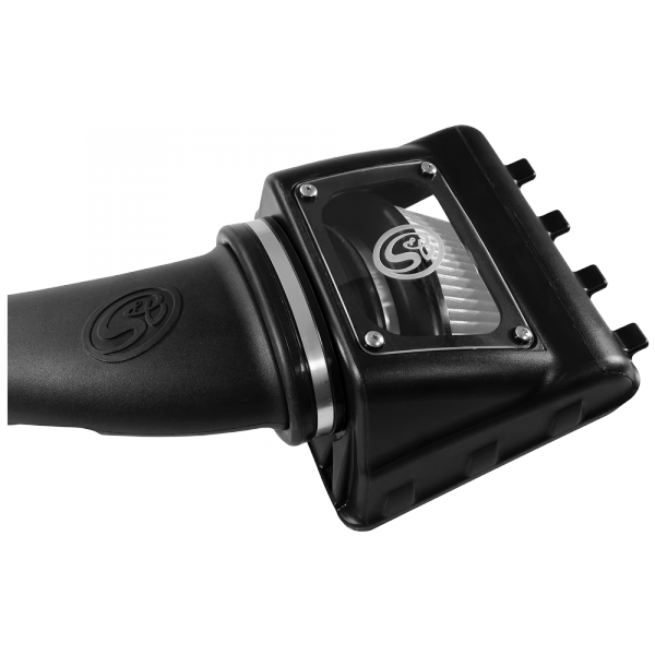 Cold Air Intake For 11-16 Ford F250, F350 V8-6.2L Dry Dry Extendable White S&B