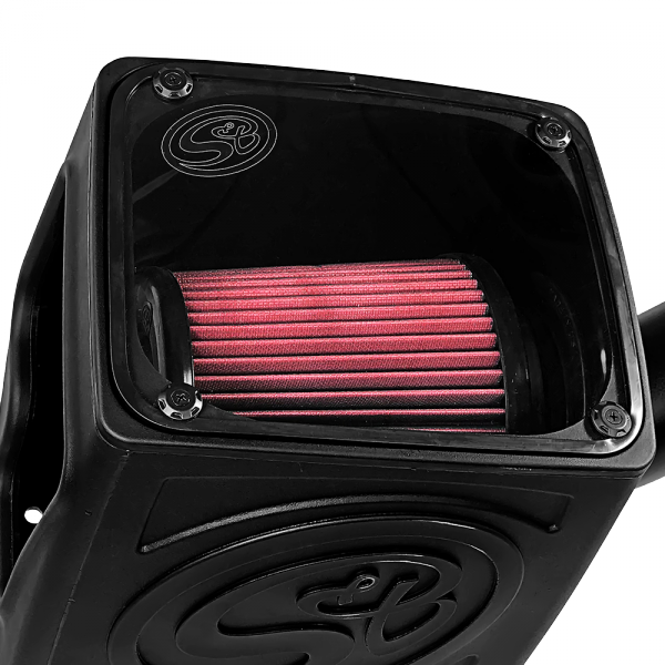 Cold Air Intake For 16-19 Silverado/Sierra 2500, 3500 6.0L Cotton Cleanable Red S&B