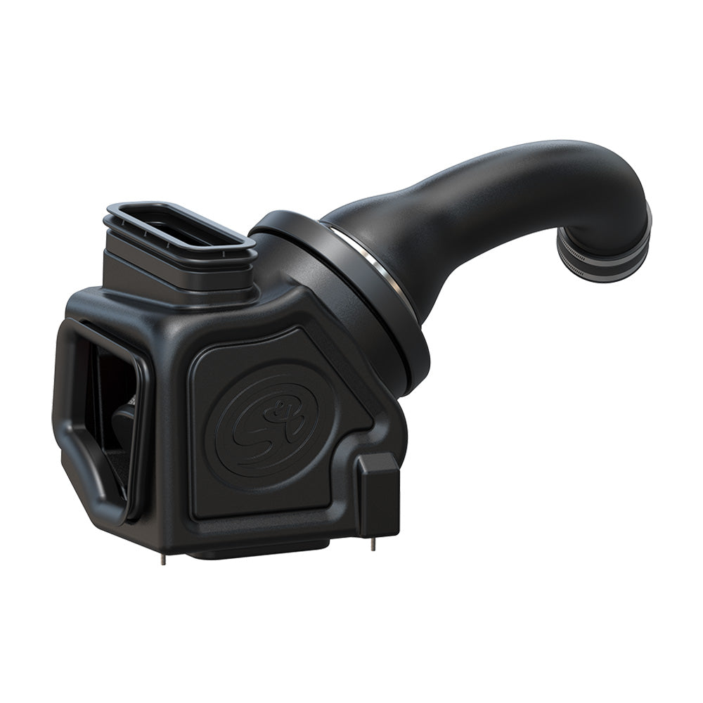 Cold Air Intake For 17-19 Chevrolet Silverado GMC Sierra V8-6.6L L5P Duramax Dry Extendable White S&B