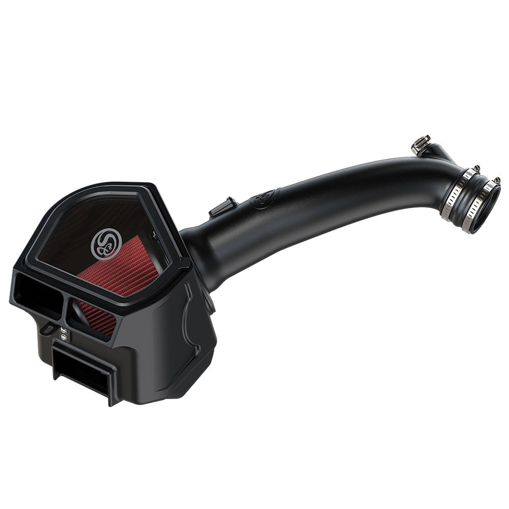 Cold Air Intake For 20-22 Jeep Wrangler / Gladiator 3.0L Ecodiesel Cotton Cleanable Red S&B