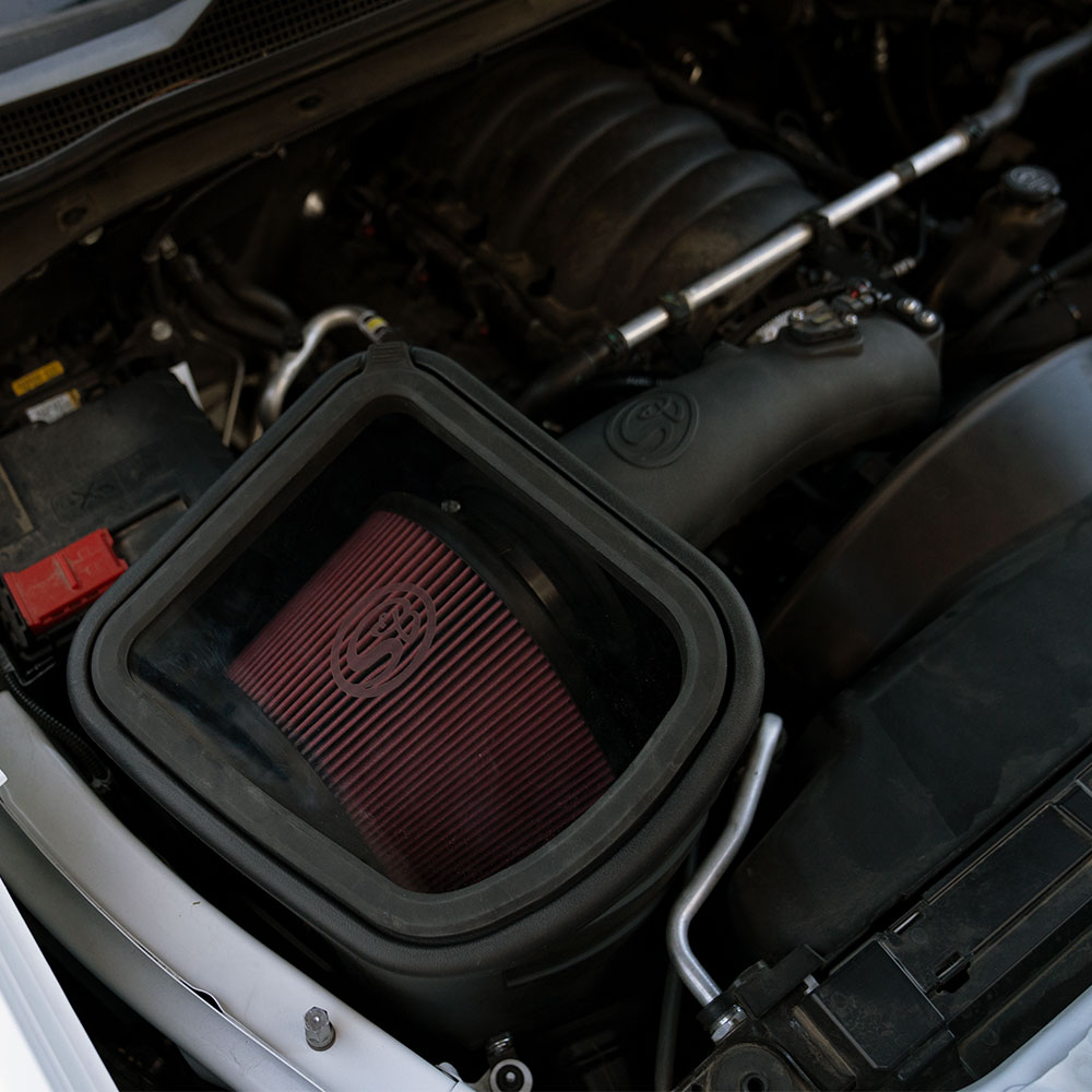 Cold Air Intake For 20-22 Silverado/Sierra 2500/3500 6.6L with Cotton Cleanable Filter S&B