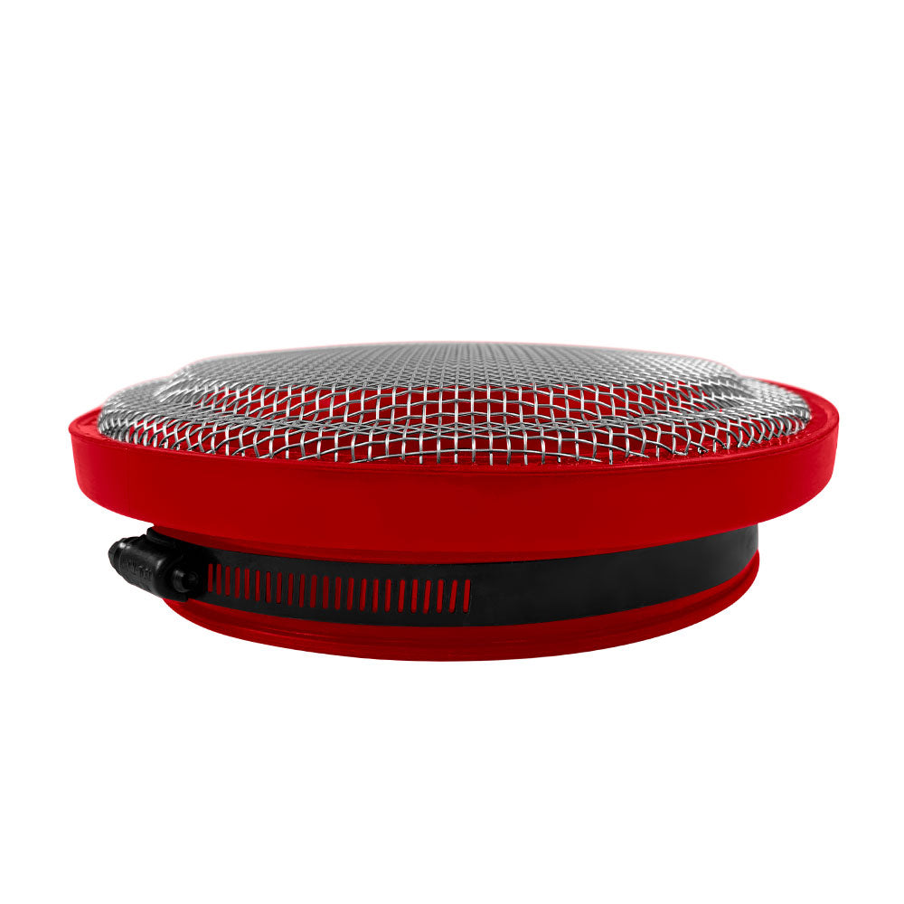 Turbo Screen 4.0 Inch Red Stainless Steel Mesh W/Stainless Steel Clamp S&B