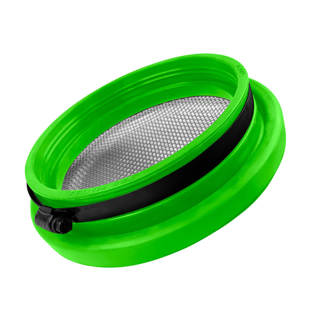 Turbo Screen 6.0 Inch Lime Green Stainless Steel Mesh W/Stainless Steel Clamp S&B